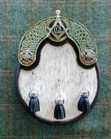 Masonic Flecked Nguni Sporran