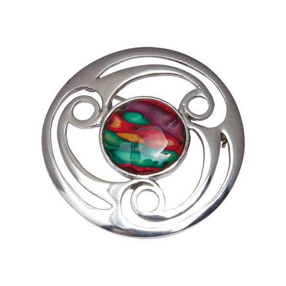 Heathergems Triskele Brooch