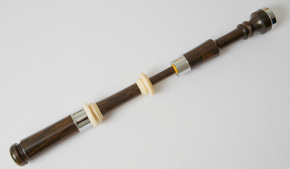 Wallace Standard 2 Blackwood Bagpipes with Nickel and Imitation Ivory