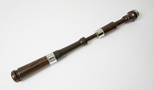 Wallace Standard 1 Blackwood Bagpipes with Nickel & Button Mounts