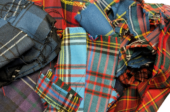 1 lb. Bag of Scrap Tartan Plaid