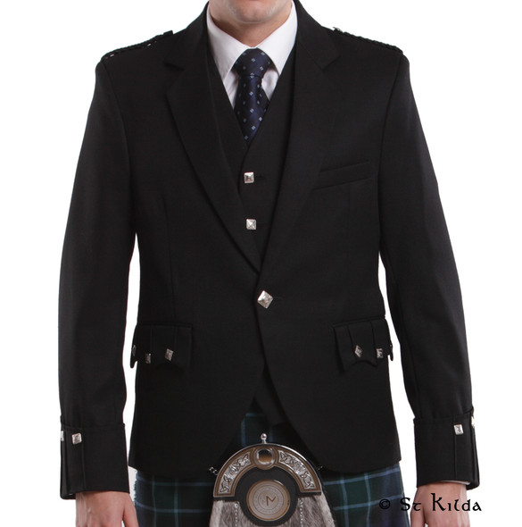 Argyle Jacket and Vest with Braemar Cuffs - 1 Button 52S - NEW