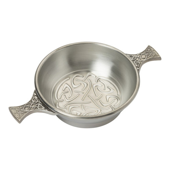 Celtic Scroll Quaich 2"