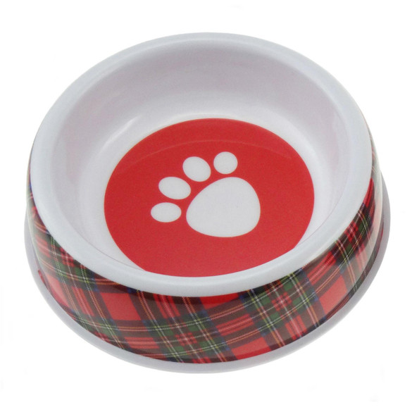 Tartan Cat Bowl