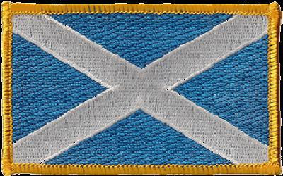 Scottish Saltire Cross Flag Embroidered Patch