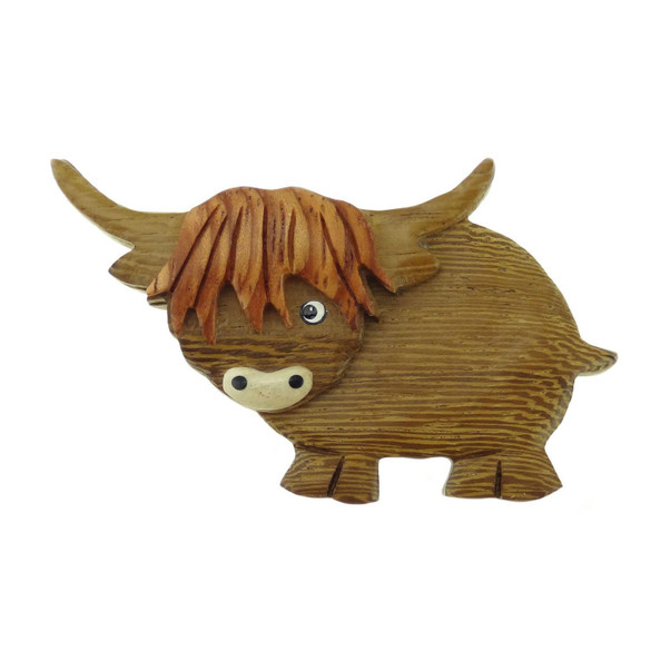 Wooden Coo Magnet