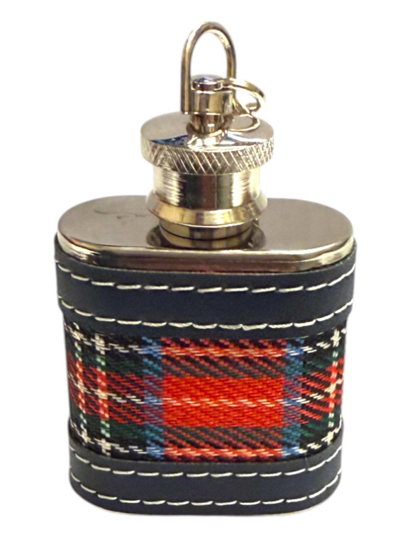 Tartan Hip Flask Keyring