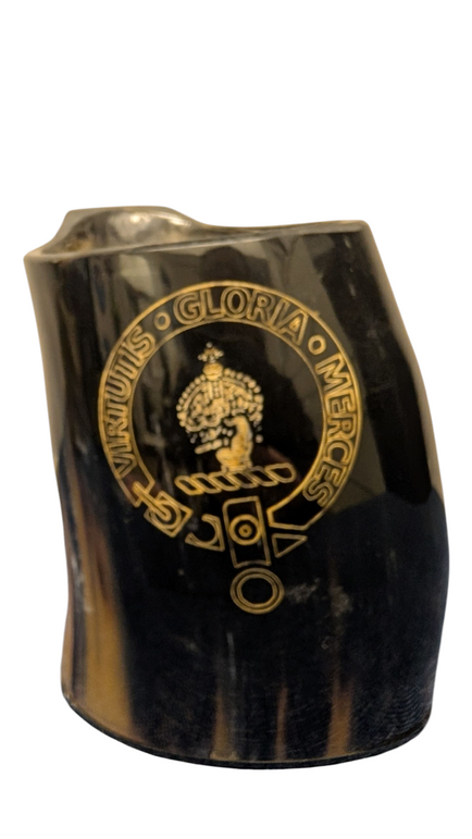 Clan Robertson Oxhorn Mead Tankard - Dark