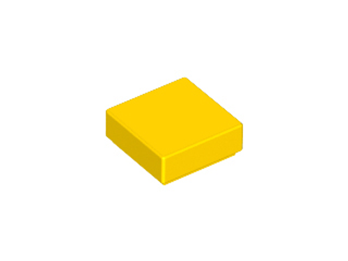 Tile 1x1 with Groove (Yellow)