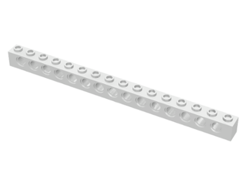 Technic, Brick 1x16 with Holes (White)