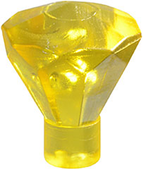 Rock 1x1 Jewel 24 Facet (Trans Yellow)