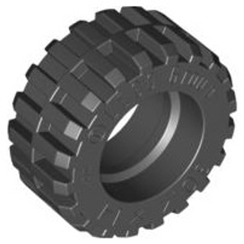 Tyre 30.4x14 Offset Tread - Band Around Centre of Tread (Black)