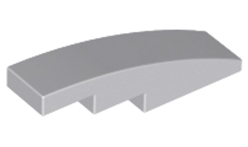 Slope, Curved 4x1 No Studs (Light Bluish Gray)