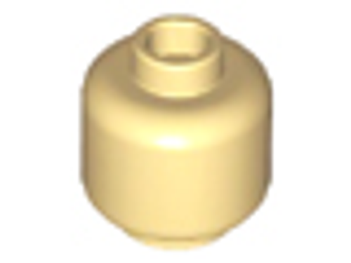 Minifigure, Head (Plain) - Hollow Stud (Tan)