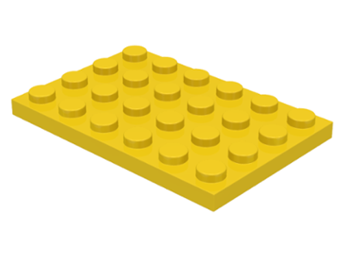 Plate 4x6 (Yellow)