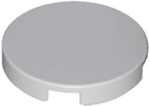 Tile, Round 2x2 with Bottom Stud Holder (Light Bluish Gray)