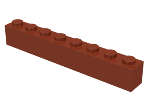 Brick 1x8 (Reddish Brown)