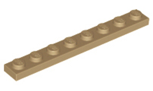 Plate 1x8 (Dark tan) Plate 1x8 (Dark tan)