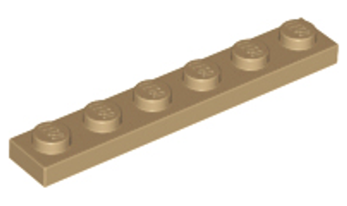 Plate 1x6 (Dark Tan) Plate 1x6 (Dark Tan)