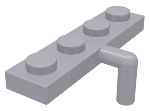 Plate, Modified 1x4 with Arm Down (Light Bluish Gray)