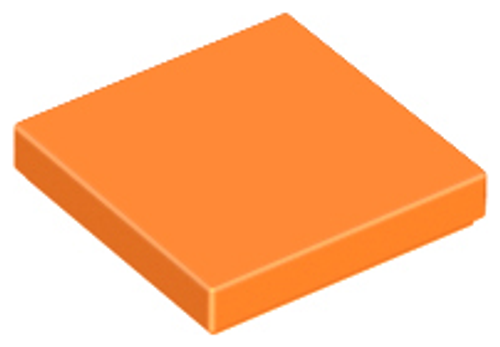 Tile 2x2 with Groove (Orange)