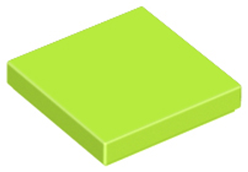 Tile 2x2 with Groove (Lime)