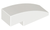 Slope, Curved 3x1 No Studs (1x3) (White)