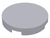 Tile, Round 2x2 Cross on Bottom (Light Bluish Gray)