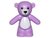 Teddy Bear with Black Eyes, Nose and Mouth and White Stomach (Medium Lavender)