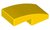 Slope, Curved 2x1 No Studs (Yellow)