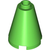 Cone 2x2x2 - Open Stud (Bright Green)
