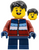 Child Boy, Dark Red Coat, Dark Blue Short Legs, Black Hair (hol278)
