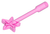 Minifigure, Utensil Magic Wand (Trans-Dark Pink)