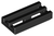 Tile, Modified 1x2 Grill with Bottom Groove (Black)