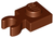 Plate, Modified 1x1 with Open O Clip Thick (Vertical Grip) (Redish Brown)