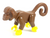 Monkey with Yellow Hands and Feet (Reddish Brown)