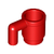 Minifigure, Utensil Cup (Red)