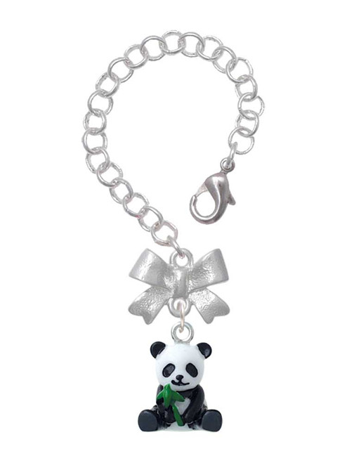 Resin Panda Bear - Bow Charm Accessory for Tumblers and Thermal Cups