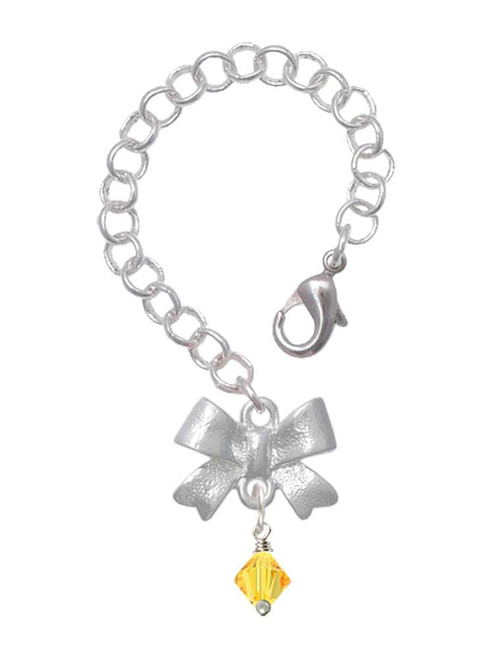 Sunflower Crystal Bicone - Bow Charm Accessory for Tumblers and Thermal Cups