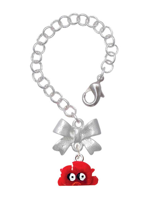 Resin Red Crab - Bow Charm Accessory for Tumblers and Thermal Cups