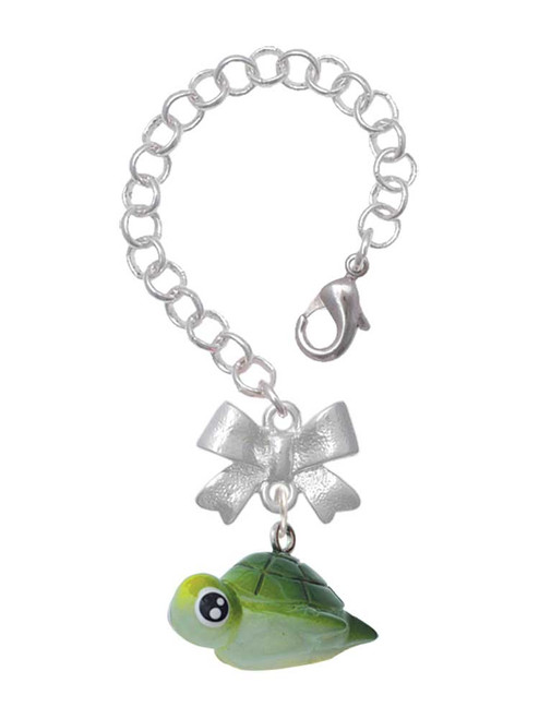 Resin Sea Turtle - Bow Charm Accessory for Tumblers and Thermal Cups