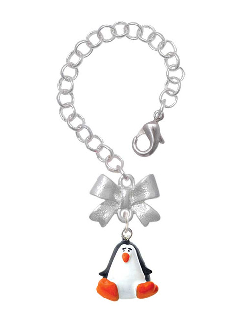 Resin Penguin - Bow Charm Accessory for Tumblers and Thermal Cups