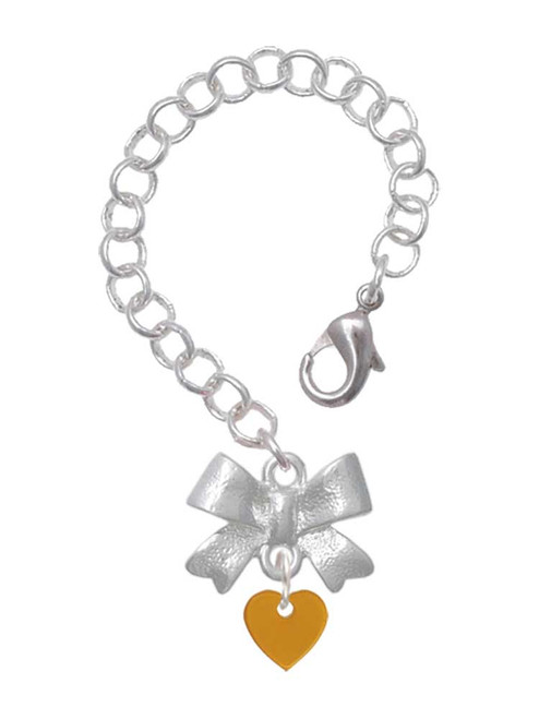 Acrylic 5/16" Gold-tone Heart - Bow Charm Accessory for Tumblers and Thermal Cups