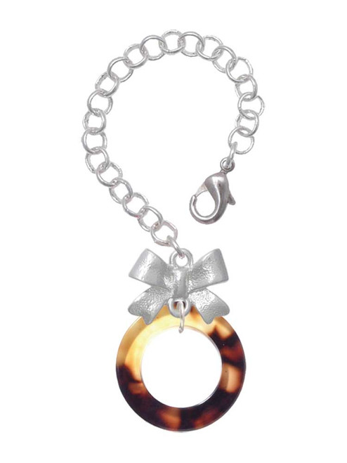 Acrylic 7/8" Ring Mixed Brown and Yellow - Bow Charm Accessory for Tumblers and Thermal Cups