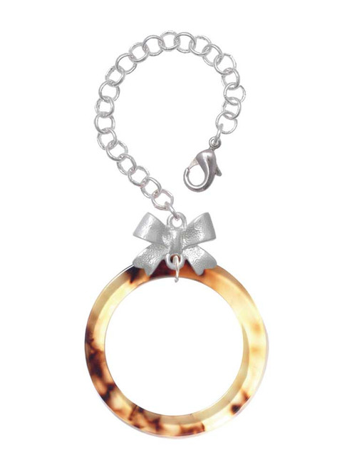 Acrylic 1 1/2" Ring Mixed Brown and Yellow - Bow Charm Accessory for Tumblers and Thermal Cups