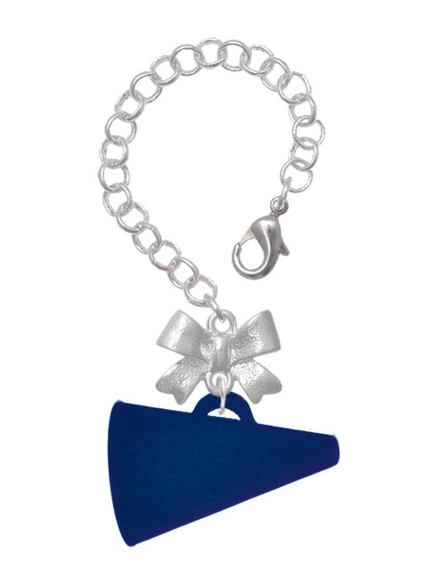 Acrylic Large Navy Megaphone - Bow Charm Accessory for Tumblers and Thermal Cups