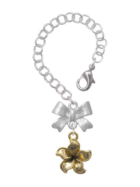 Gold-tone Flower - Bow Charm Accessory for Tumblers and Thermal Cups