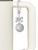 Silver Plated Large Super Sparkle Crystal Clear AB Volleyball - Bow Charm Accessory for Tumblers and Thermal Cups