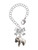 Silver Plated Panda Bear Standing - Bow Charm Accessory for Tumblers and Thermal Cups