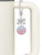 Silver Plated Domed Multi Color CNM - Bow Charm Accessory for Tumblers and Thermal Cups
